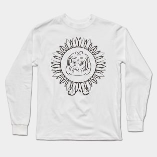 Maltipoo Sunflower Long Sleeve T-Shirt